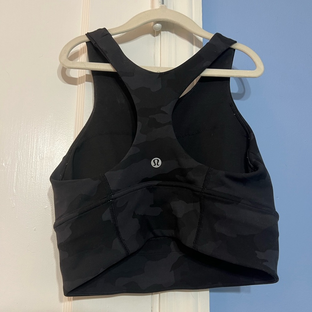 lululemon athletica Black Camouflage Tank Top